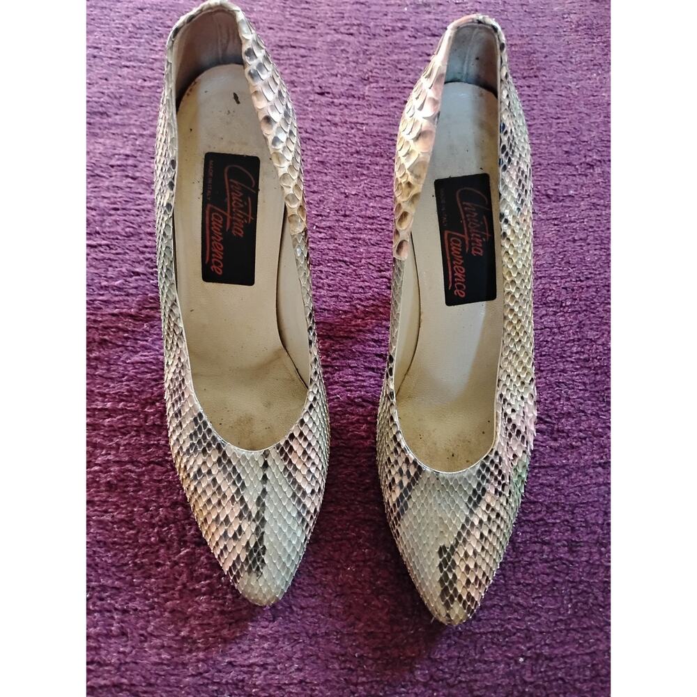 Vintage Women's Christina Lawrence Made In Italy Cat's Paw High Heels Size 8